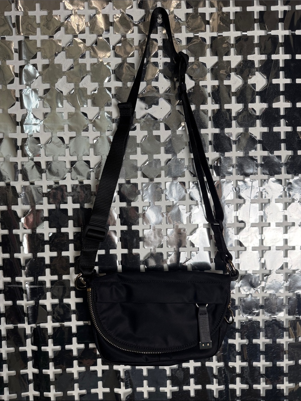 lululemon athletica Black Mini Shoulder/Crossbody Bag